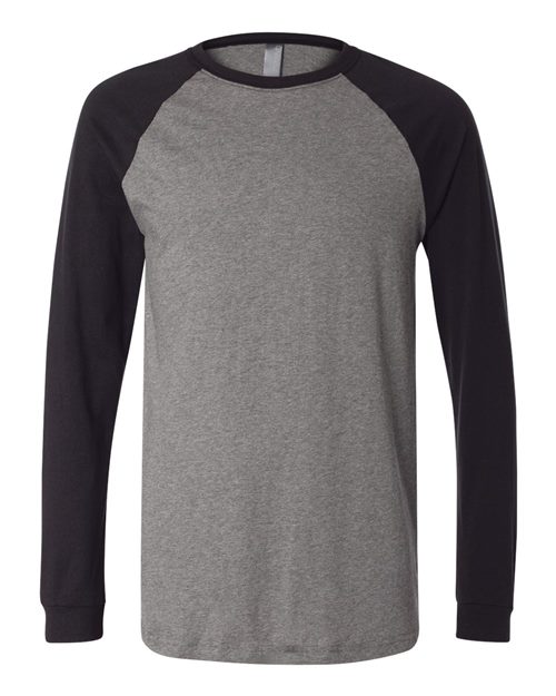 BELLA + CANVAS Long Sleeve Jersey Baseball Tee - BELLA + CANVAS 3000 BELLA + CANVAS