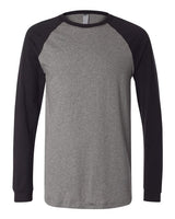 Bella + Canvas 3000 Men's Long Sleeve Jersey Baseball Tee