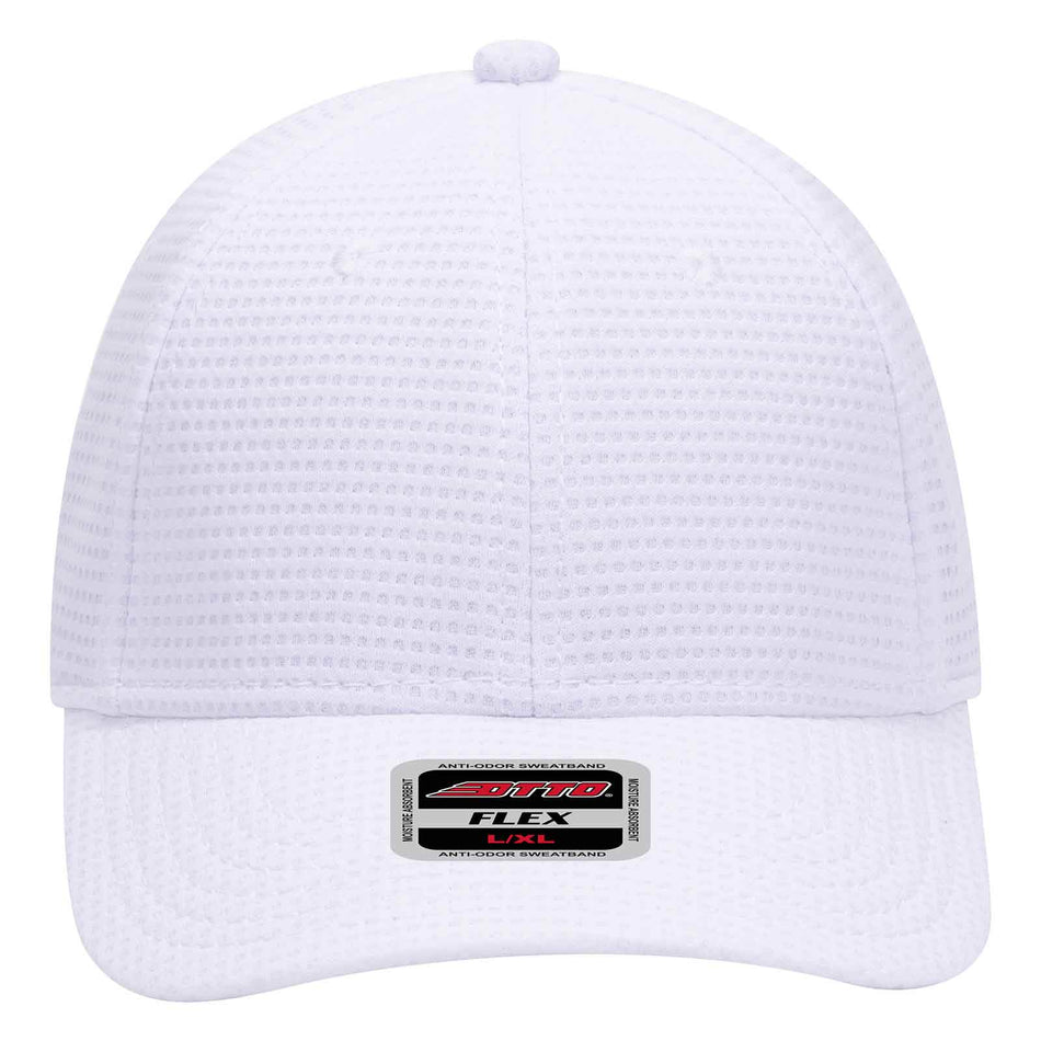 OTTO CAP "OTTO FLEX" 6 Panel Low Profile Baseball Cap OTTO 11-1161 Otto Cap 016 - White S/M