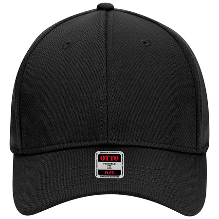 OTTO CAP "OTTO FLEX" 6 Panel Low Profile Baseball Cap OTTO 11-1162 Otto Cap 003 - Black S/M