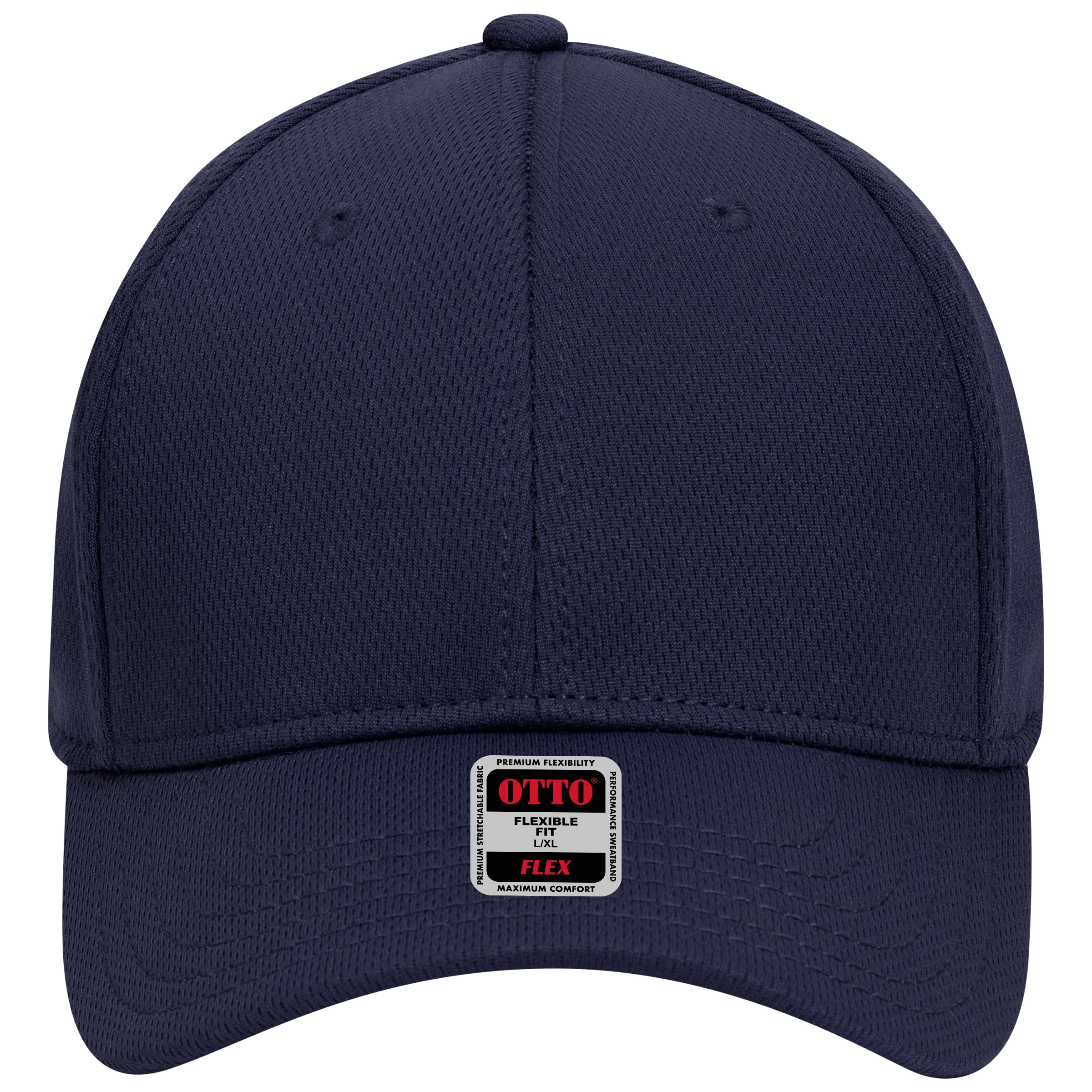 OTTO CAP "OTTO FLEX" 6 Panel Low Profile Baseball Cap OTTO 11-1162 Otto Cap 004 - Navy S/M