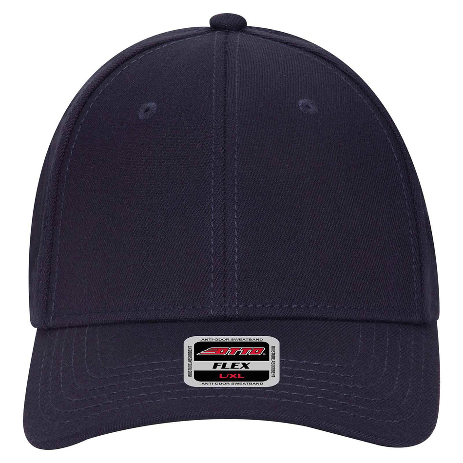 OTTO CAP "OTTO FLEX" 6 Panel Low Profile Baseball Cap OTTO 11-1165 Otto Cap 004 - Navy S/M