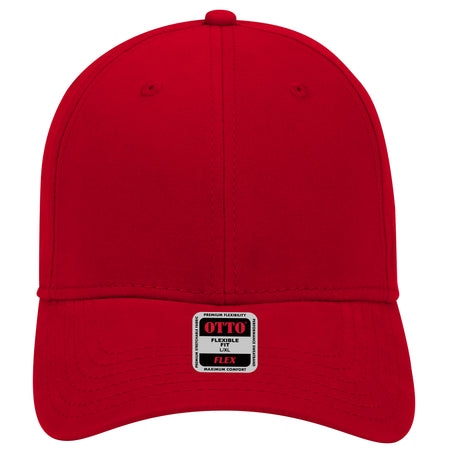 OTTO CAP "OTTO FLEX" 6 Panel Low Profile Baseball Cap OTTO 11-1167 Otto Cap 002 - Red S/M