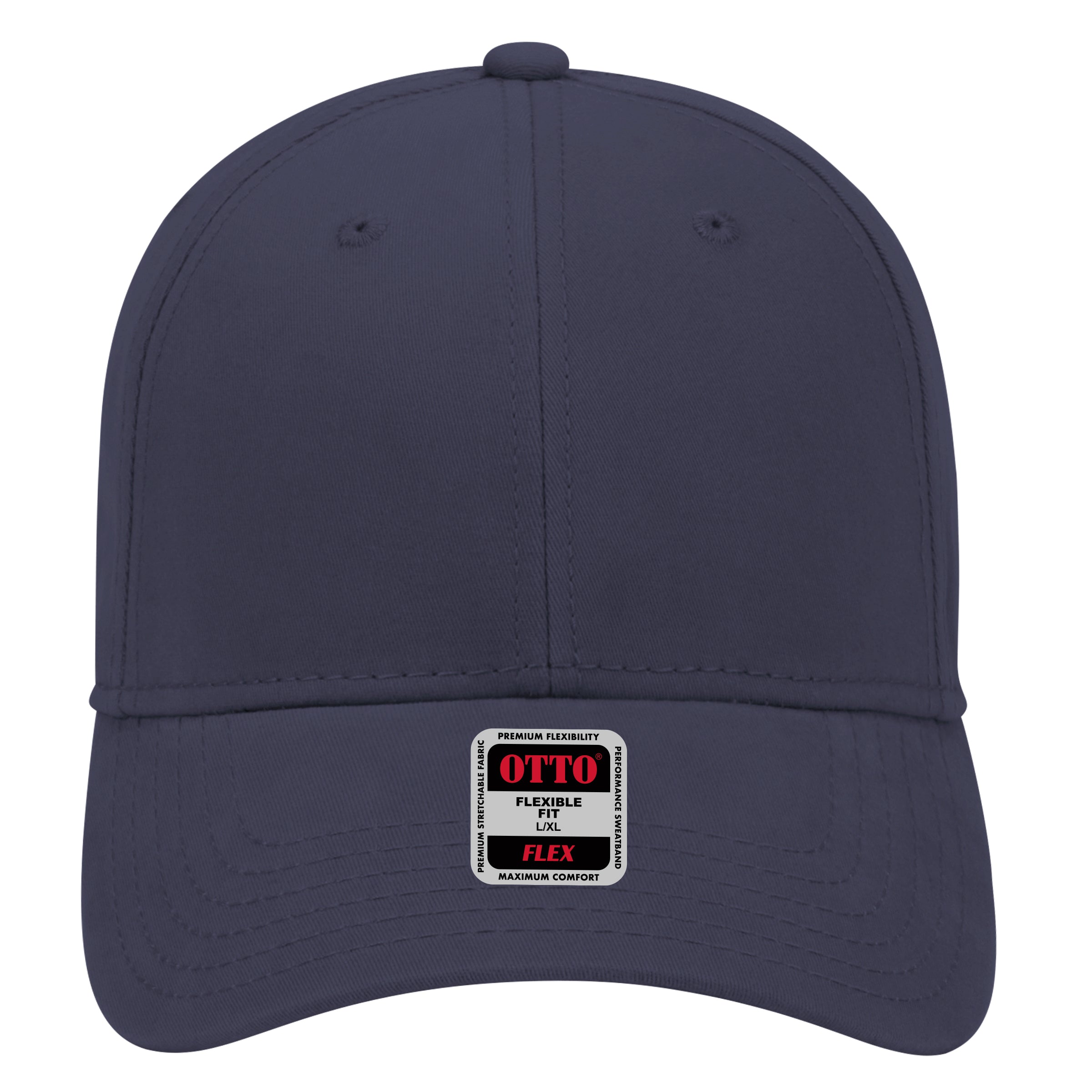 OTTO CAP "OTTO FLEX" 6 Panel Low Profile Baseball Cap OTTO 11-1167 Otto Cap 004 - Navy L/XL