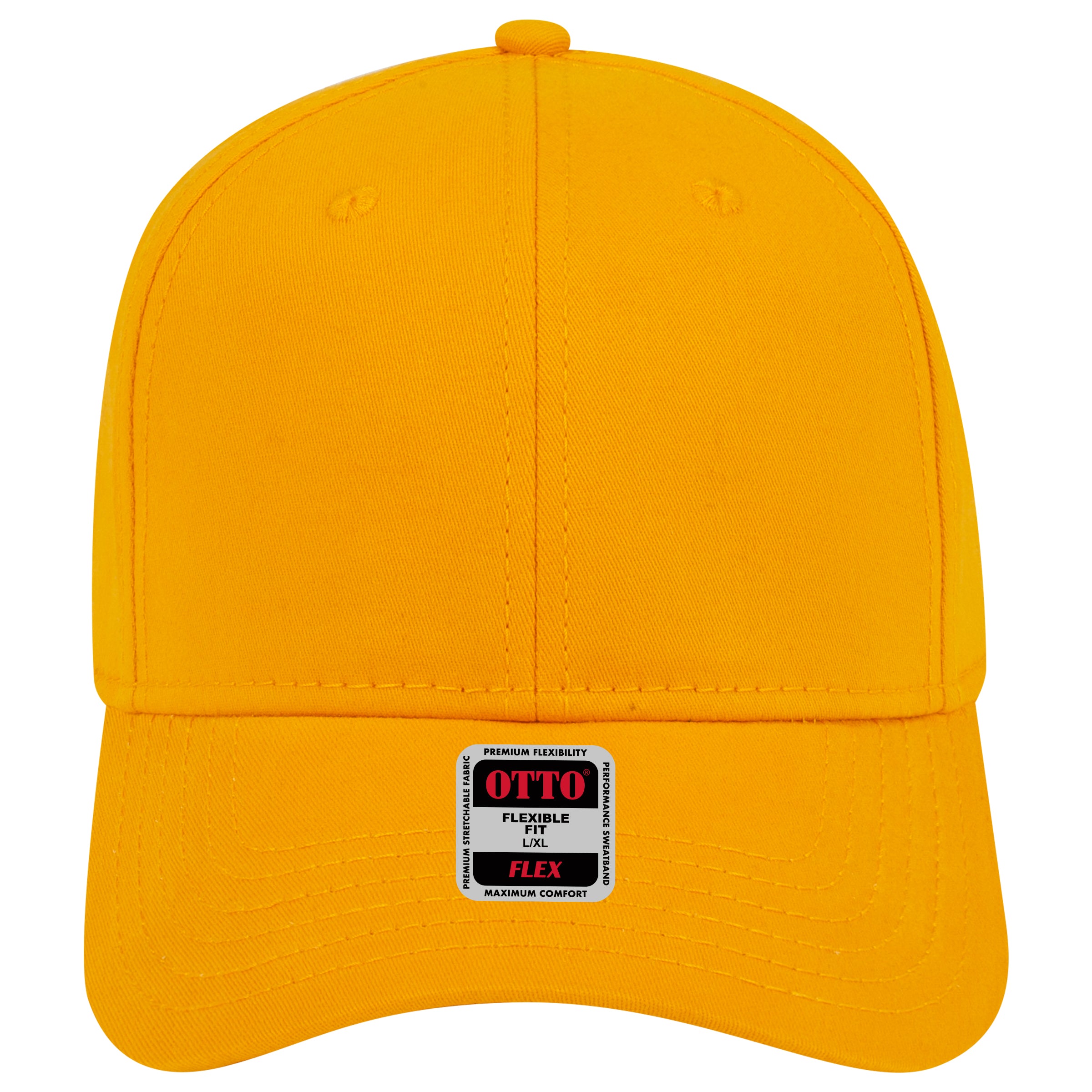 OTTO CAP "OTTO FLEX" 6 Panel Low Profile Baseball Cap OTTO 11-1167 Otto Cap 006 - Gold S/M