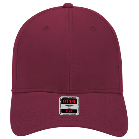 OTTO CAP "OTTO FLEX" 6 Panel Low Profile Baseball Cap OTTO 11-1167 Otto Cap 010 - Maroon S/M