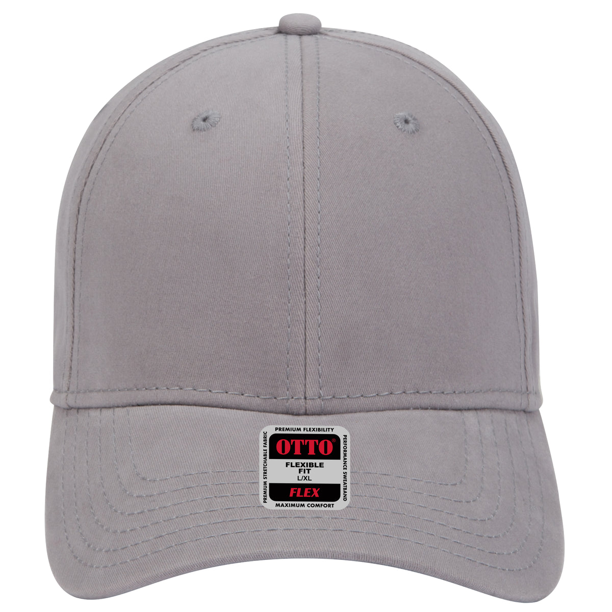 OTTO CAP "OTTO FLEX" 6 Panel Low Profile Baseball Cap OTTO 11-1167 Otto Cap 014 - Gray S/M