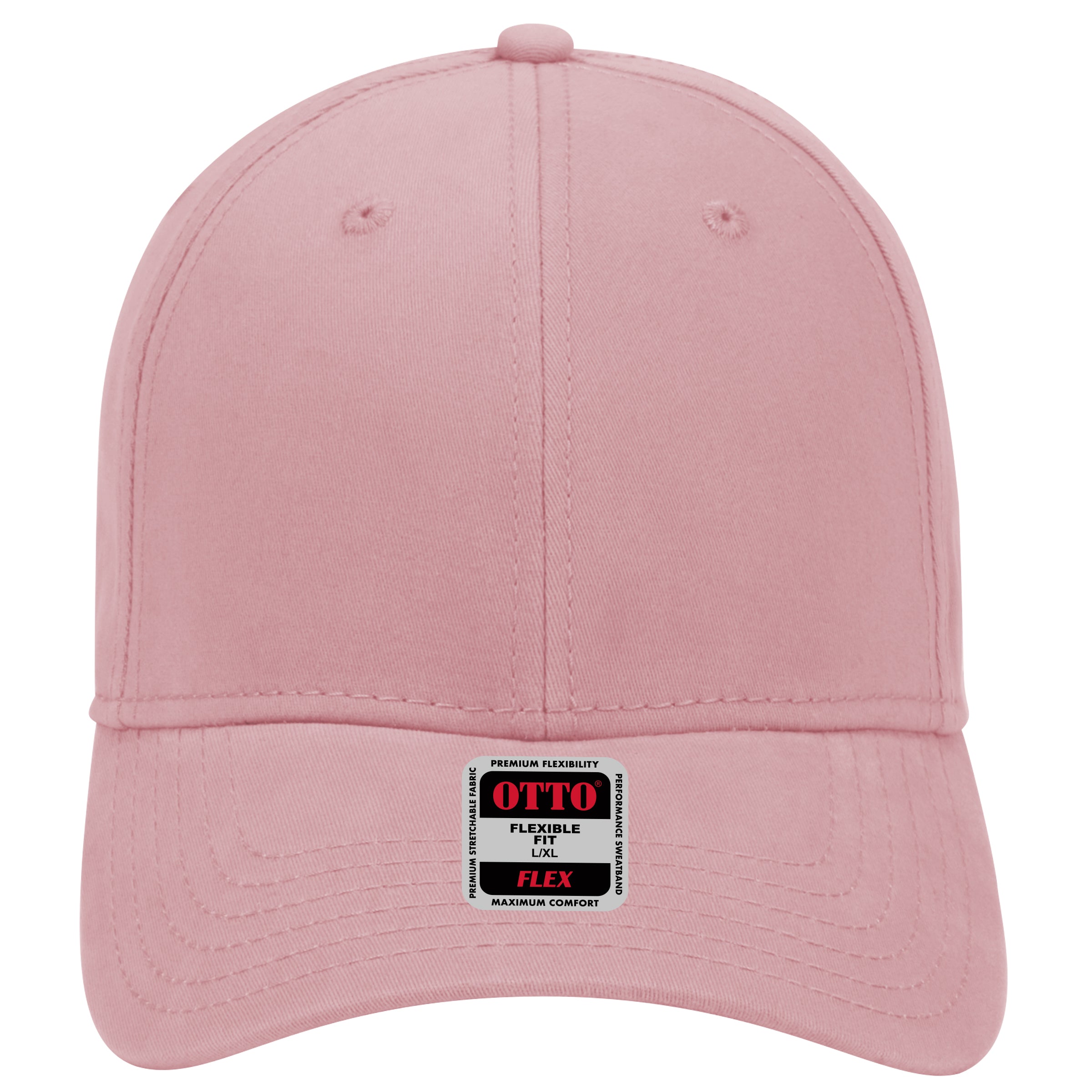 OTTO CAP "OTTO FLEX" 6 Panel Low Profile Baseball Cap OTTO 11-1167 Otto Cap 050 - Pink L/XL