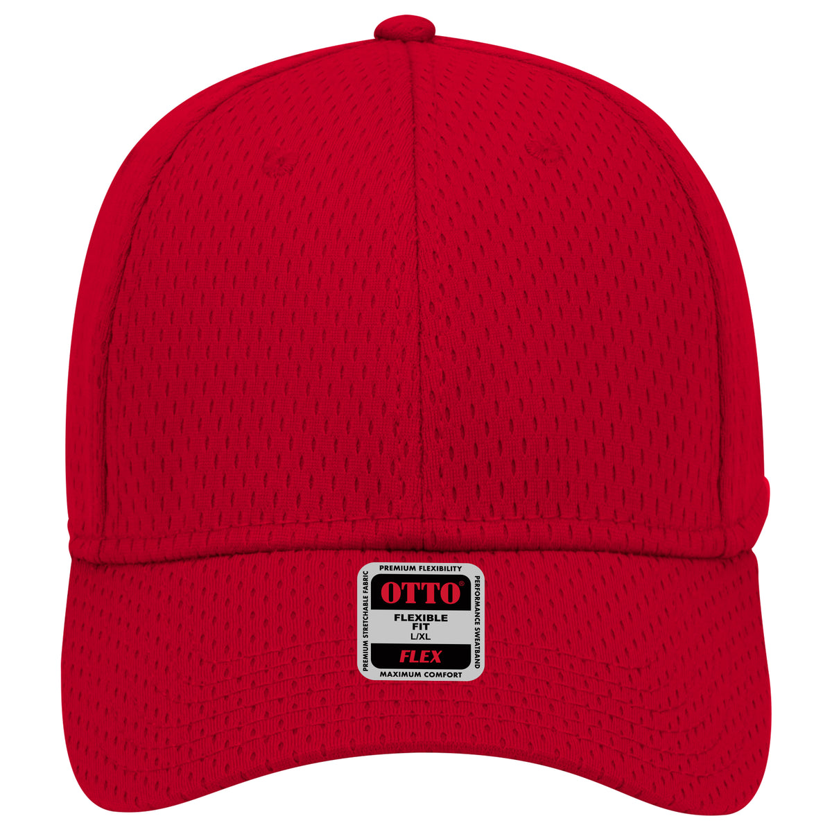 OTTO CAP "OTTO FLEX" 6 Panel Low Profile Baseball Cap OTTO 11-1168 Otto Cap 002 - Red S/M