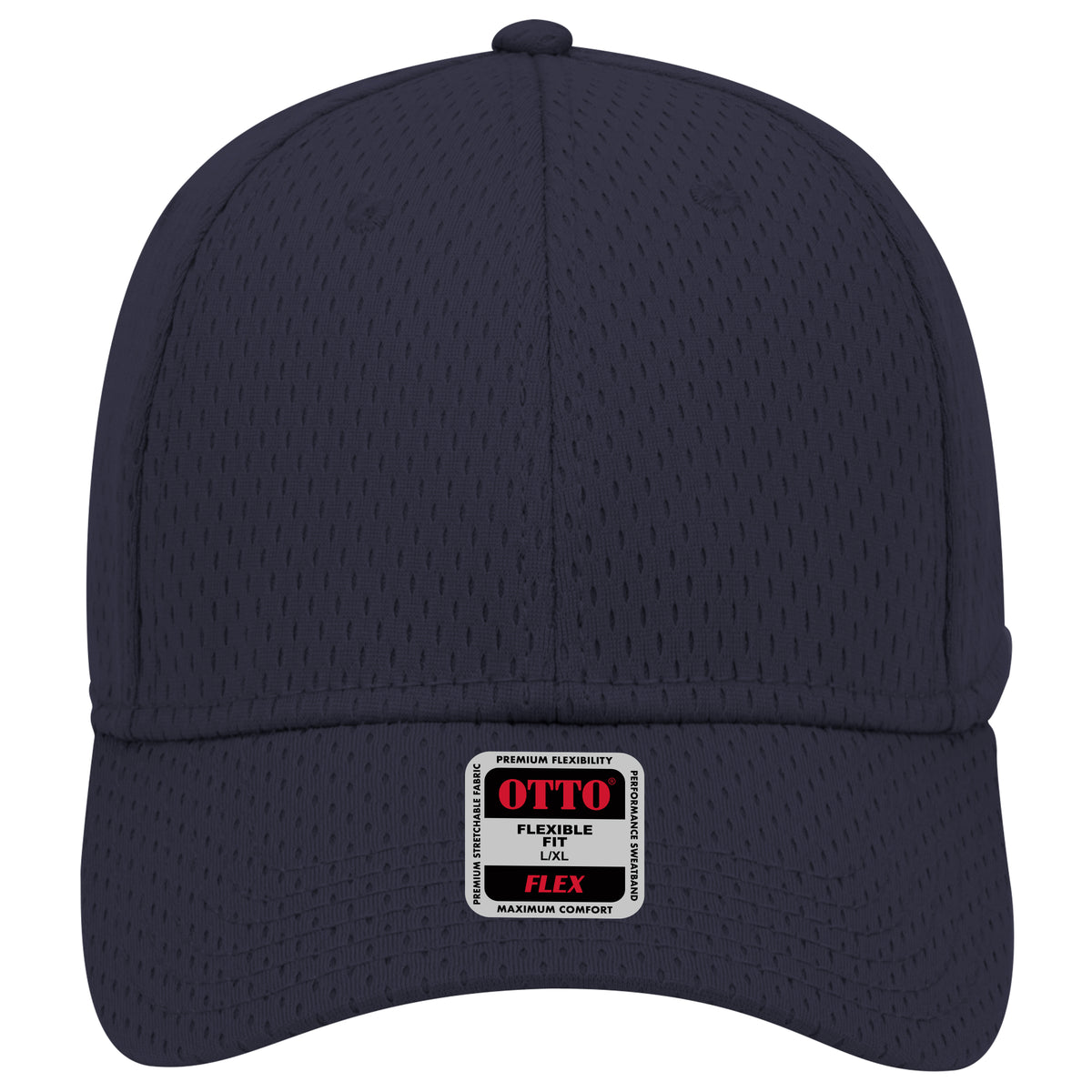 OTTO CAP "OTTO FLEX" 6 Panel Low Profile Baseball Cap OTTO 11-1168 Otto Cap 004 - Navy S/M