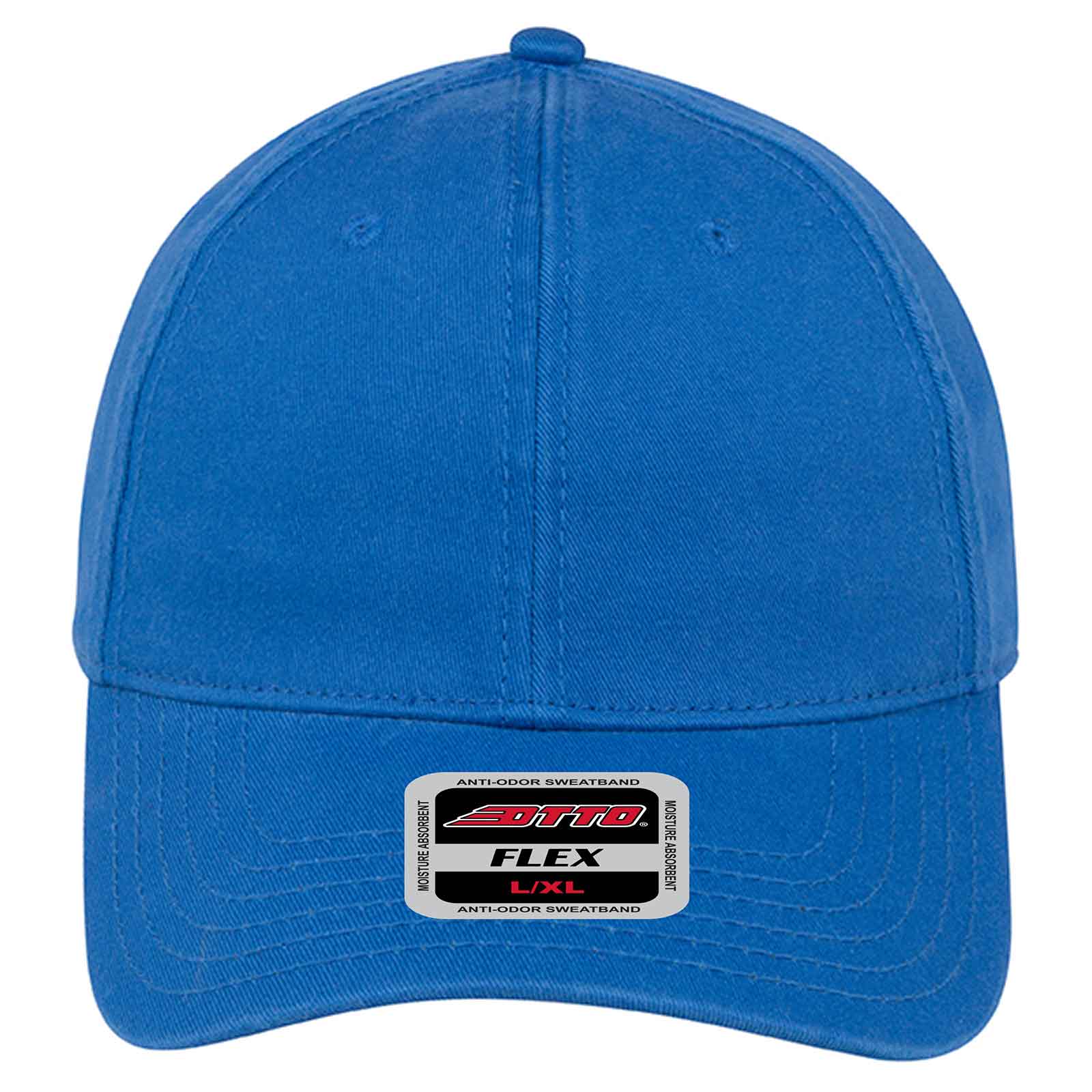 OTTO CAP "OTTO FLEX" 6 Panel Low Profile Baseball Cap OTTO 11-1171 Otto Cap 001 - Royal S/M