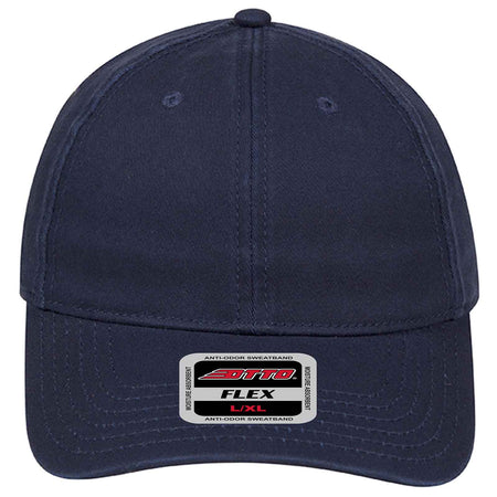 OTTO CAP "OTTO FLEX" 6 Panel Low Profile Baseball Cap OTTO 11-1171 Otto Cap 004 - Navy S/M