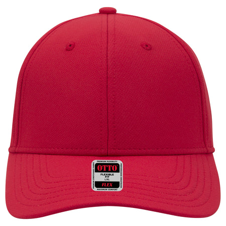 OTTO CAP "OTTO FLEX" UPF 50+ 6 Panel Low Profile Baseball Cap OTTO 11-1257 Otto Cap 002 - Red S/M