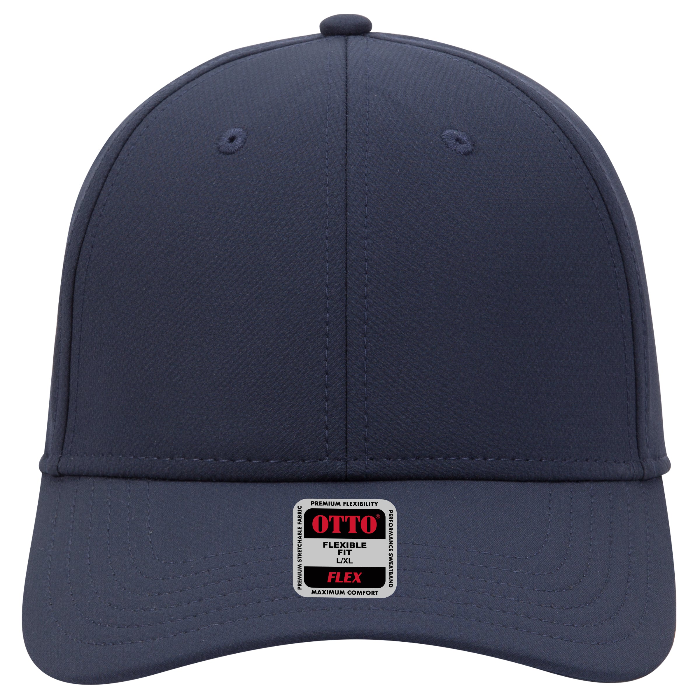 OTTO CAP "OTTO FLEX" UPF 50+ 6 Panel Low Profile Baseball Cap OTTO 11-1257 Otto Cap 004 - Navy S/M