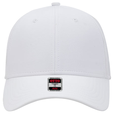 OTTO CAP "OTTO FLEX" UPF 50+ 6 Panel Low Profile Baseball Cap OTTO 11-1257 Otto Cap 016 - White L/XL