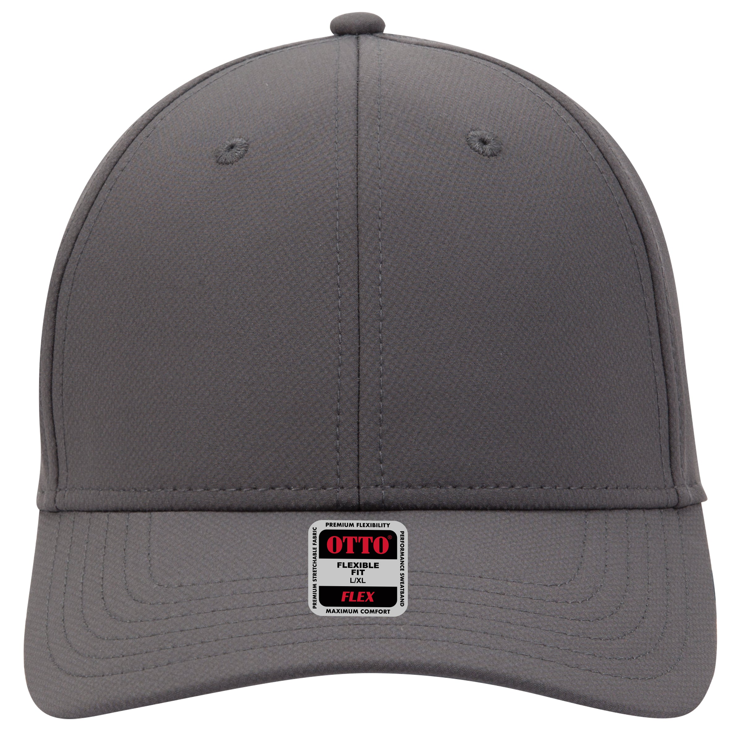 OTTO CAP "OTTO FLEX" UPF 50+ 6 Panel Low Profile Baseball Cap OTTO 11-1257 Otto Cap 025 - Char. Gray L/XL