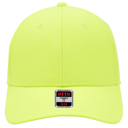 OTTO CAP "OTTO FLEX" UPF 50+ 6 Panel Low Profile Baseball Cap OTTO 11-1257 Otto Cap 040 - N. Yellow L/XL