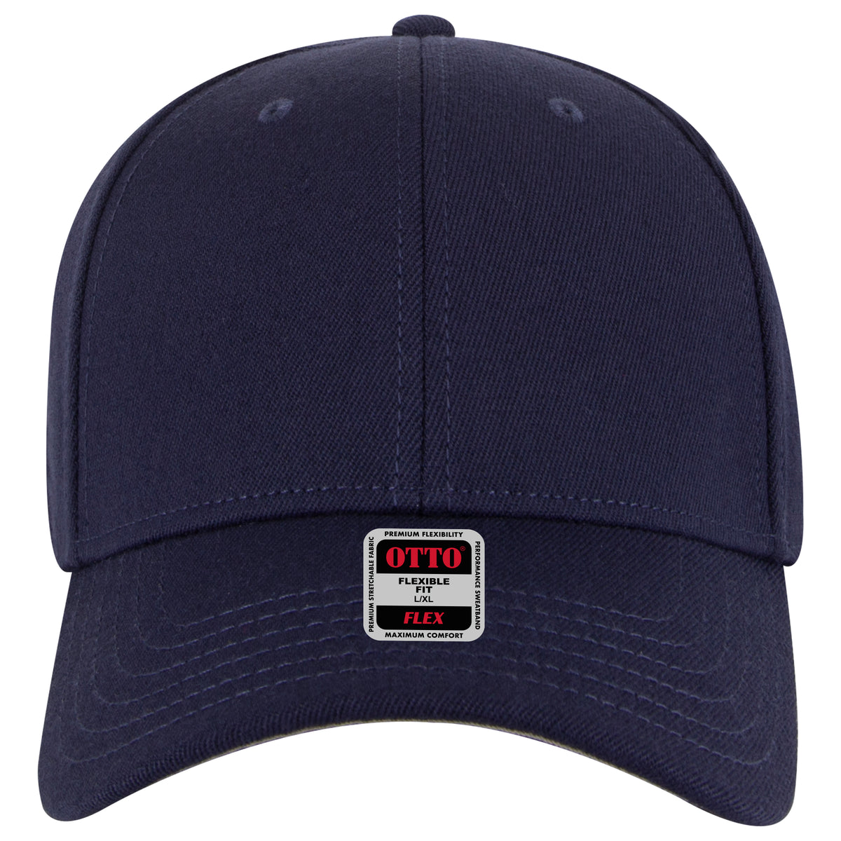 OTTO CAP "OTTO FLEX" 6 Panel Low Profile Baseball Cap OTTO 11-1328 Otto Cap 004 - Navy S/M