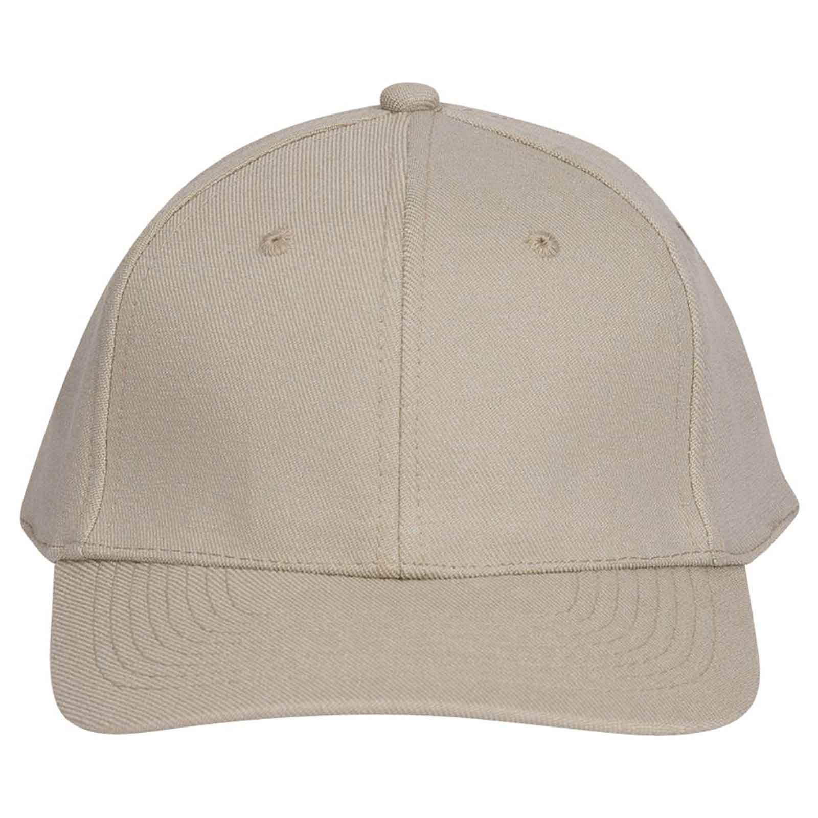 OTTO CAP "OTTO FLEX" 6 Panel Low Profile Baseball Cap OTTO 11-194 Otto Cap 032 - Khaki S/M