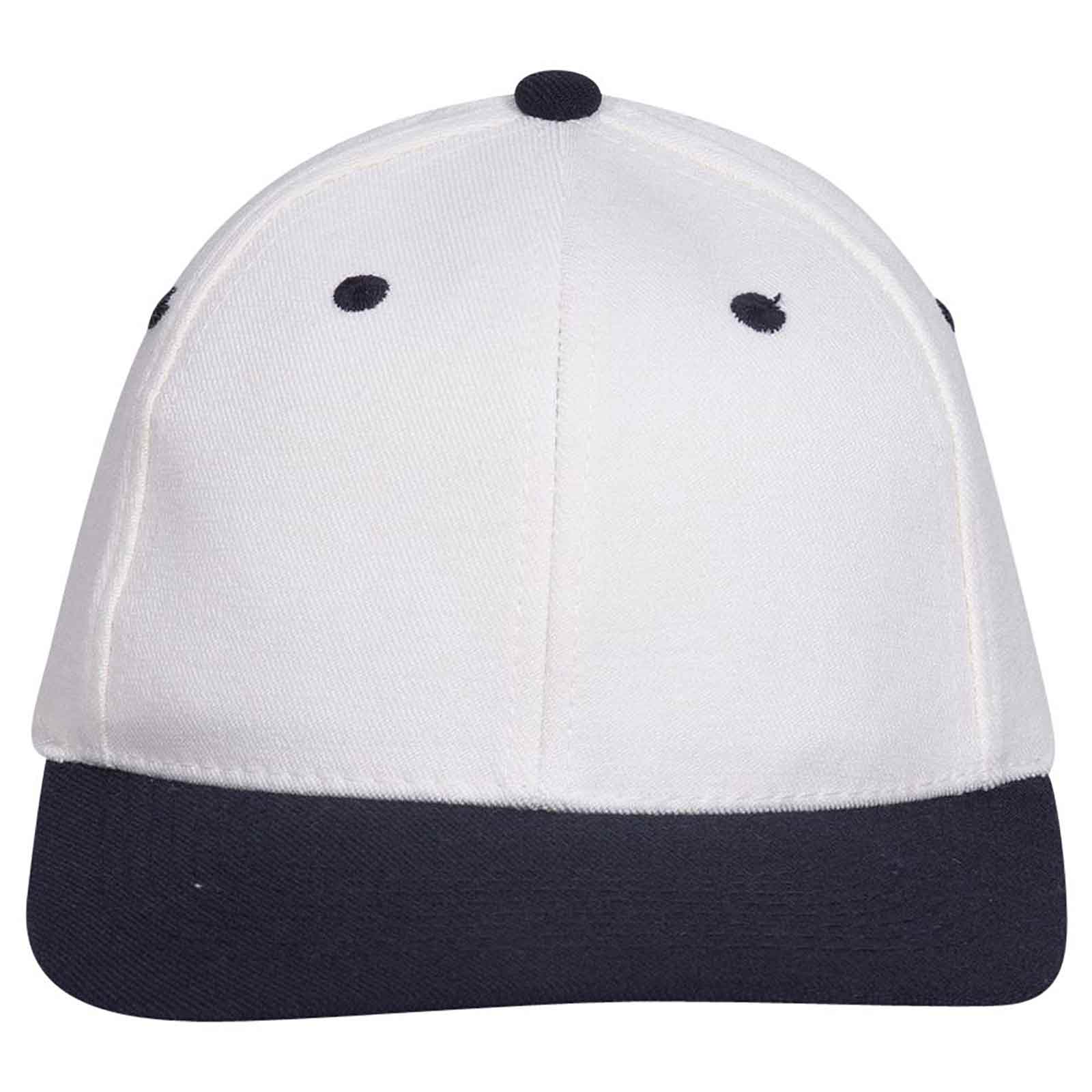 OTTO CAP "OTTO FLEX" 6 Panel Low Profile Baseball Cap OTTO 11-194 Otto Cap 0416 - Nvy/Wht S/M