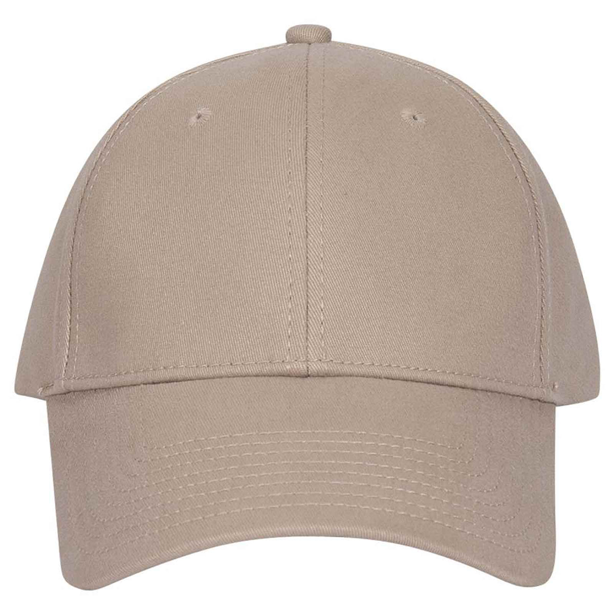 OTTO CAP "OTTO FLEX" 6 Panel Low Profile Baseball Cap OTTO 11-421 Otto Cap 032 - Khaki S/M