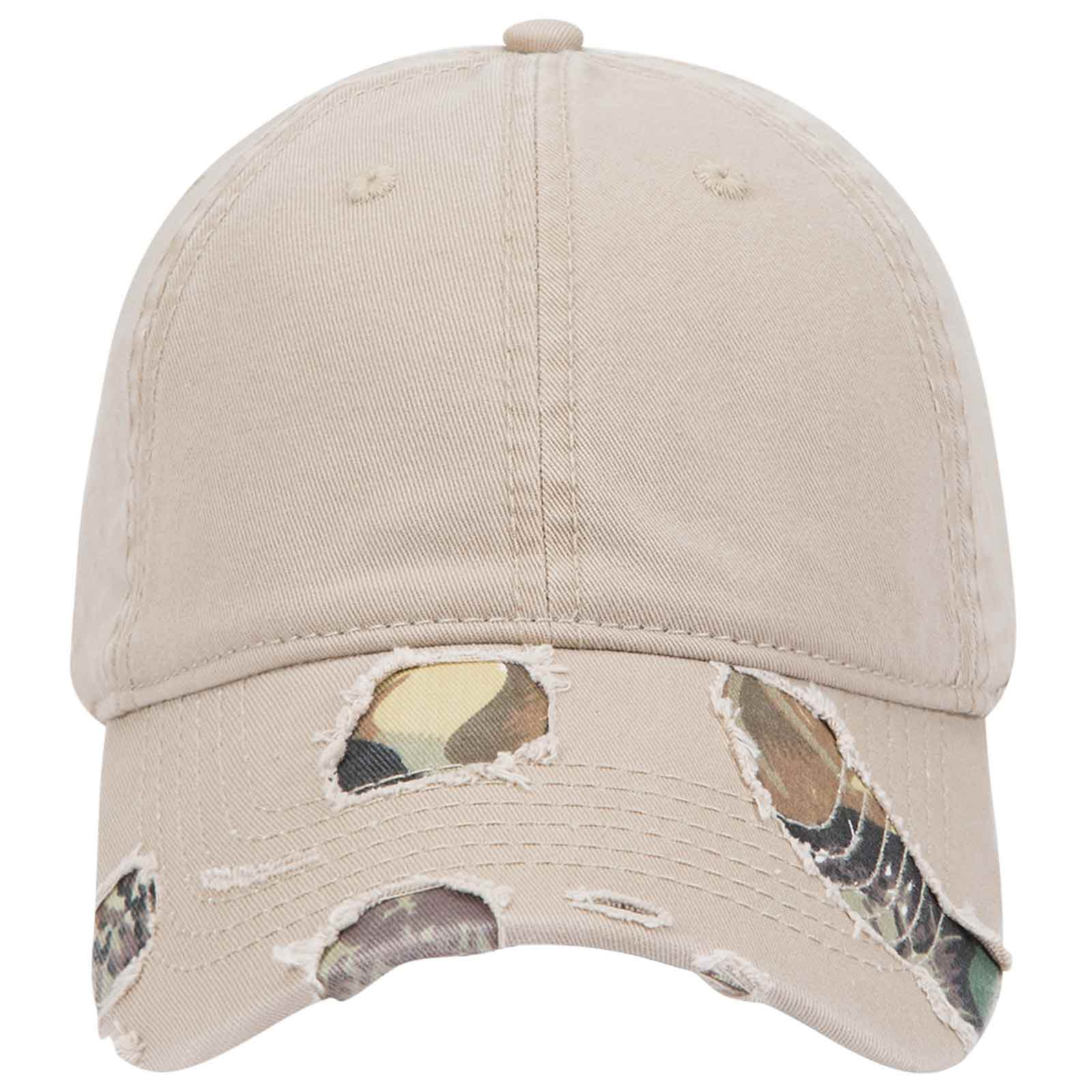 OTTO CAP Camouflage 6 Panel Low Profile Baseball Cap OTTO 110-1093 Otto Cap 32320734 - Kha/Kha/Brn/Lt.Ol.Grn OSFM - Adult