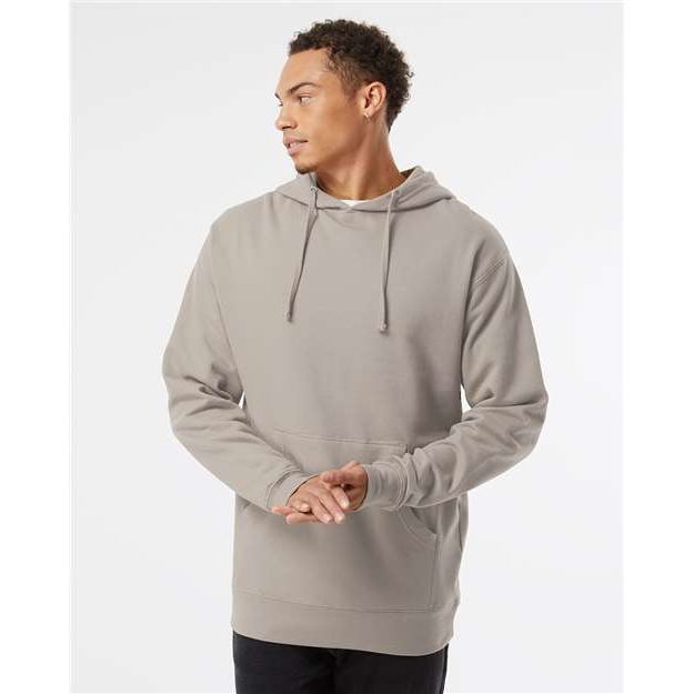 Independent Trading Co. Midweight Hooded Sweatshirt - Cement - Independent Trading Co. SS4500 Independent Trading Co. Cement XS