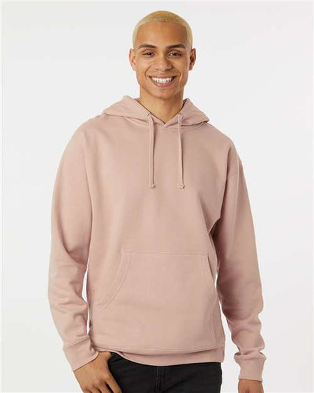 Independent Trading Co. Midweight Hooded Sweatshirt - Dusty Pink - Independent Trading Co. SS4500 Independent Trading Co.