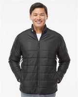 Adidas A570 Men's 3-Stripes Puffer Full-Zip Jacket Classic Fit Timeless Look Everyday Style
