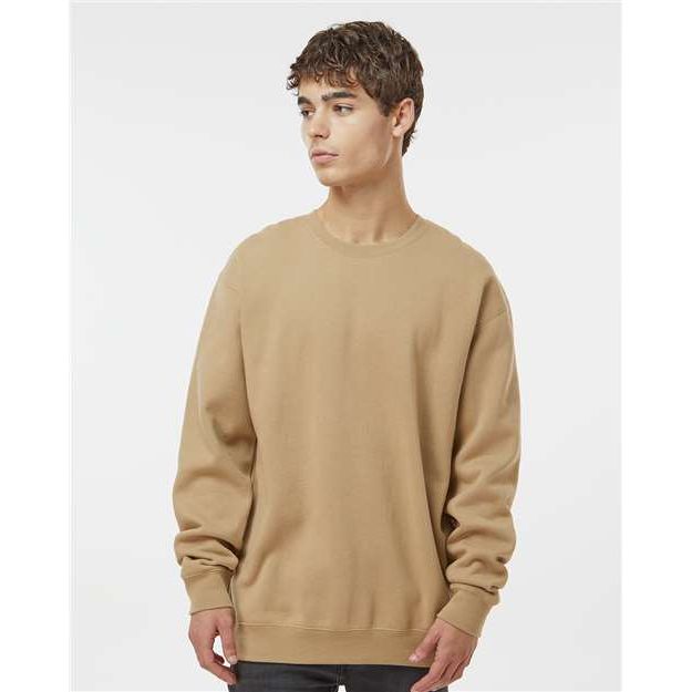 Independent Trading Co. Heavyweight Crewneck Sweatshirt - Sandstone - Independent Trading Co. IND3000 Independent Trading Co.