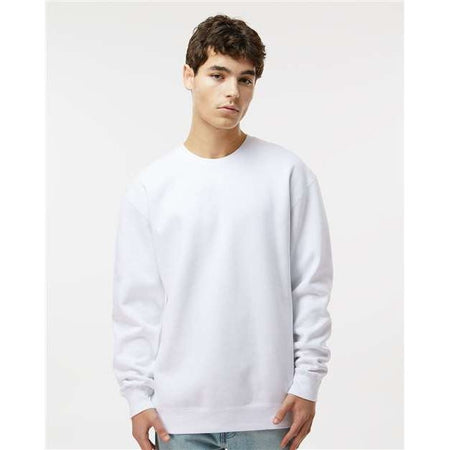 Independent Trading Co. Heavyweight Crewneck Sweatshirt - White - Independent Trading Co. IND3000 Independent Trading Co.