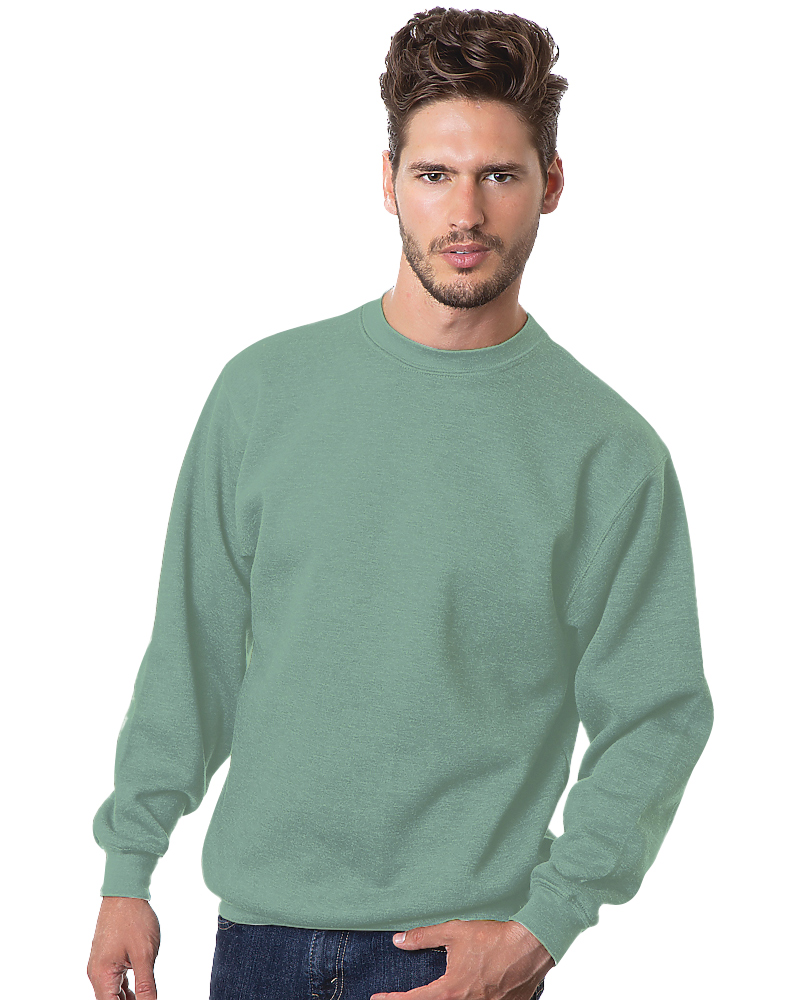 Bayside Unisex USA-Made Crewneck Sweatshirt - Sage - Bayside 1102