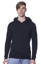 Royal Apparel 11055 Unisex Fashion Terry Pullover Hoodie - Black