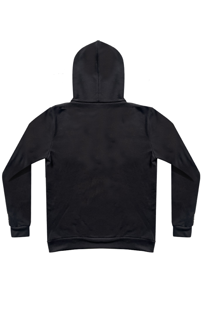 Royal Apparel 11055 Unisex Fashion Terry Pullover Hoodie - Black