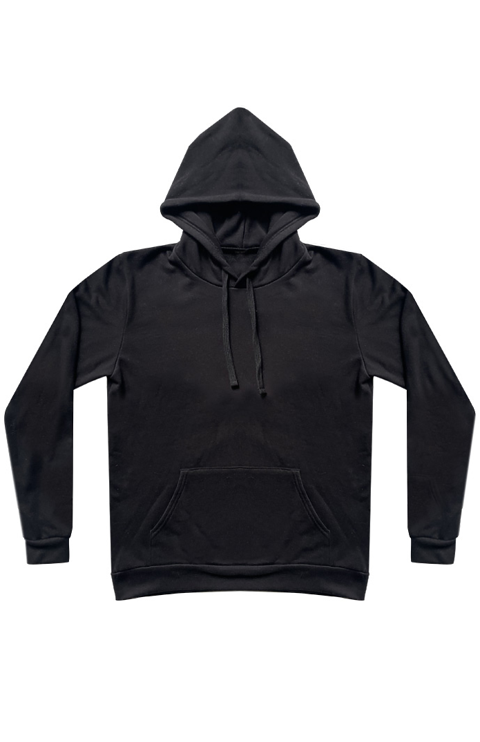 Royal Apparel 11055 Unisex Fashion Terry Pullover Hoodie - Black