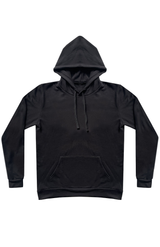 Royal Apparel 11055 Unisex Fashion Terry Pullover Hoodie - Black