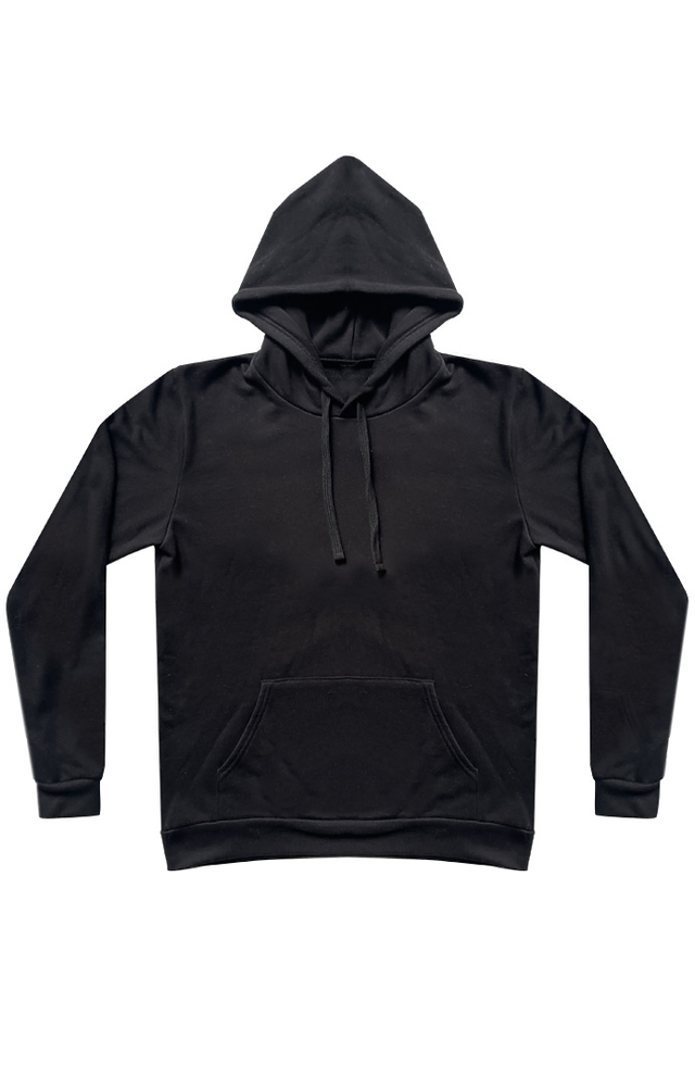 Royal Apparel 11055 Unisex Fashion Terry Pullover Hoodie - Black