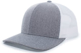 Pacific Headwear Heather Trucker Snapback Cap 110C