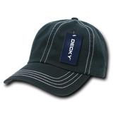 Decky 6 Panel Low Profile Relaxed Contra-Stitch Dad Hat | Decky 111