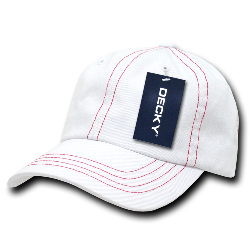 Decky 6 Panel Low Profile Relaxed Contra-Stitch Dad Hat | Decky 111