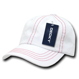 Decky 6 Panel Low Profile Relaxed Contra-Stitch Dad Hat | Decky 111
