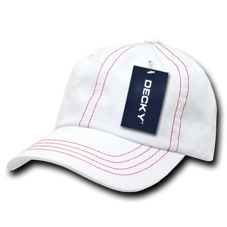 Decky 6 Panel Low Profile Relaxed Contra-Stitch Dad Hat | Decky 111