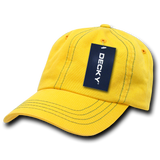 Decky 6 Panel Low Profile Relaxed Contra-Stitch Dad Hat | Decky 111
