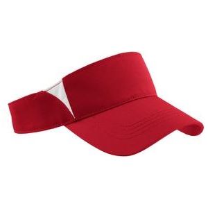 Dry Zone Colorblock Visor DRI-EQUIP True Red/White