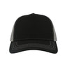 Atlantis Headwear Sustainable Canvas Cap - Atlantis Headwear RAPPER Atlantis Headwear Black/ Grey Adjustable