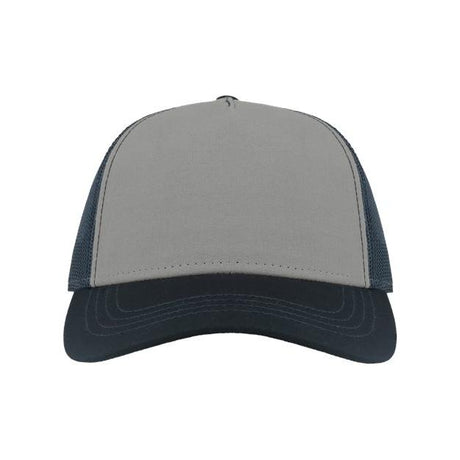 Atlantis Headwear Sustainable Canvas Cap - Atlantis Headwear RAPPER Atlantis Headwear Grey/ Navy Adjustable