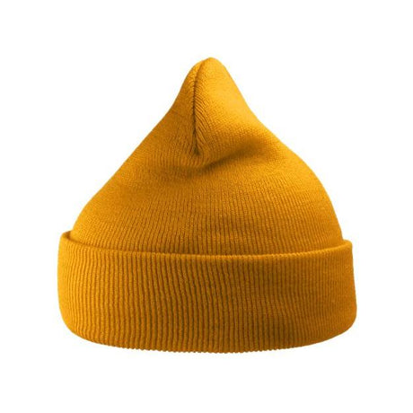 Atlantis Headwear Sustainable 12" Knit Beanie - Atlantis Headwear WIND Atlantis Headwear Mustard Yellow One Size