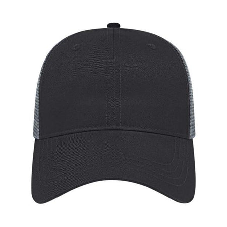 CAP AMERICA X-tra Value Polyester Trucker Cap - CAP AMERICA x800 CAP AMERICA Black/ Charcoal Adjustable