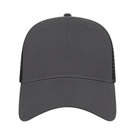 CAP AMERICA X-tra Value Polyester Trucker Cap - CAP AMERICA x800 CAP AMERICA Charcoal/ Black Adjustable