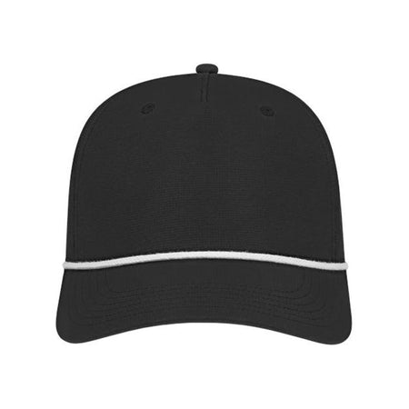 CAP AMERICA Athletic Rope Cap - CAP AMERICA i7256 CAP AMERICA Black/ White Adjustable